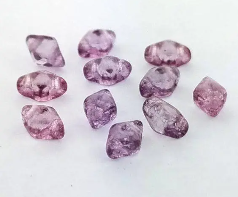 DiamonDuo MINI Lumi Amethyst 2-Hole Bead 4X6MM 40 Beads, 15726