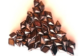 DiamonDuo Beads Crystal Bronze or Chocolate Bronze 2-Hole Bead 5X8MM, 6 grams 26 Beads