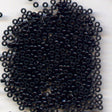 15/0 Opaque Black 401, Miyuki Glass Seed Beads, 10 grams