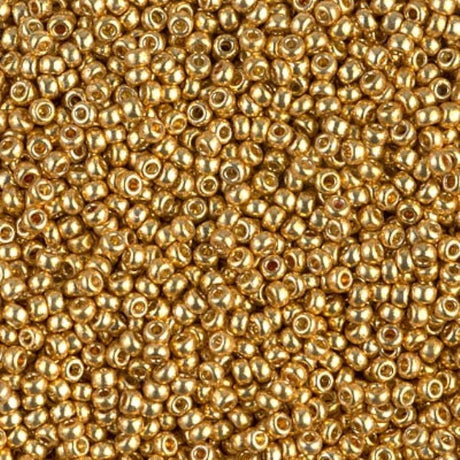 11/0 Duracoat Galvanized Gold, Miyuki Glass Seed Bead, D4202-10 grams