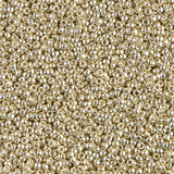 15/0 Duracoat Galvanized Silver, Miyuki Round Seed Bead, D4201-10g