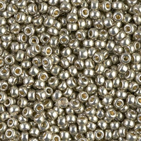 8/0 Duracoat Galvanized Light Pewter, Miyuki Glass Seed Bead D4221-10 grams