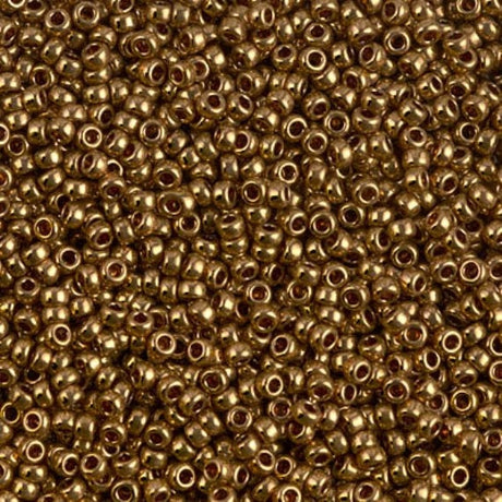 11/0 Metallic Light Bronze, Miyuki Glass Seed Bead, 457L-10 grams