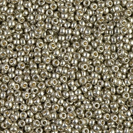 11/0 Duracoat Galvanized Light Pewter, Miyuki Glass Seed Bead, D4221-10 grams