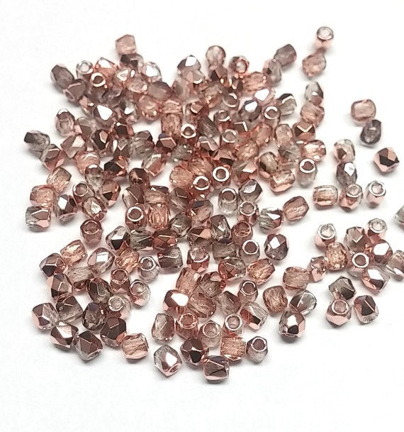 True 2MM Crystal Capri Gold, Fire Polish Czech Glass, 00030-27101- 100 Beads