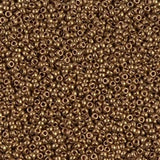 15/0 Metallic Light Bronze, Miyuki Glass Seed Bead, 457L-10 grams