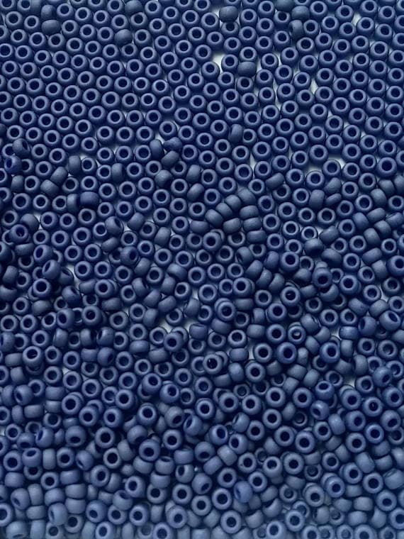 11/0 Matte Blue F463Z, Miyuki Japanese seed bead