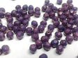 4mm Fire Polish Lila Vega Luster, Czech glass faceted round bead, 03000-15726 - 50 beads