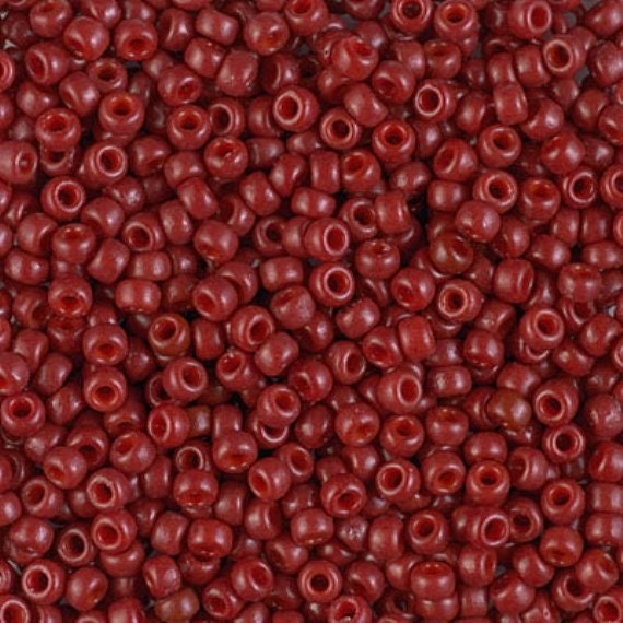 8/0 Duracoat Opaque Jujube, Miyuki Glass Seed Bead, 4469-10 grams