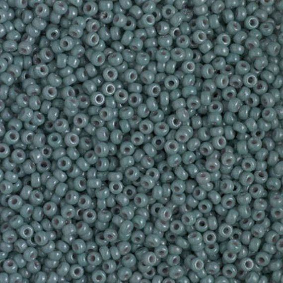 11/0 Duracoat Opaque Eucalyptus Miyuki Seed Bead, 4481-10 grams