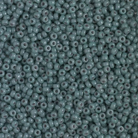 11/0 Duracoat Opaque Eucalyptus Miyuki Seed Bead, 4481-10 grams