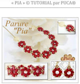 Paros® Par Puca® Red Metallic Matte, 7 x 4mm, 60 beads, 3 FREE par Puca Patterns w/Par Puca bead purchase, put pattern names on your order.