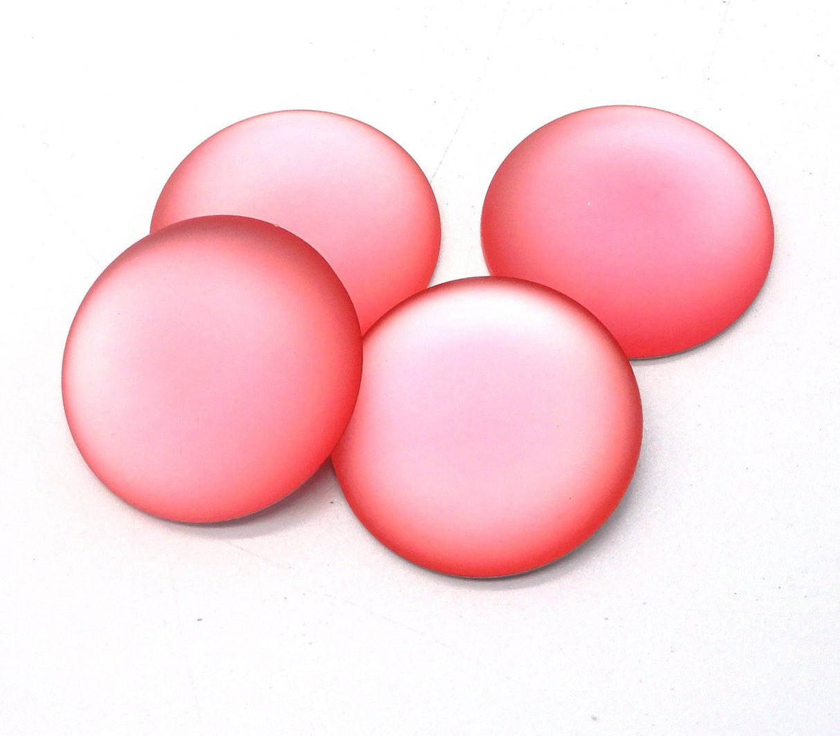 Lunasoft Lucite Cabochon Watermelon, 18mm Round, quantity 1