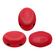 Samos® par Puca® Opaque Coral Red, 2-Hole 5x7mm 93200, 25 beads or 10 grams