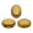 Samos® par Puca® Opaque Jonquil Bronze, 2 Hole 5x7mm Czech Glass, 83120-15496-25 beads