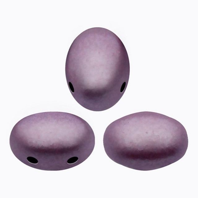 Samos® par Puca Metallic Matte Dark Plum, 2 Hole 5x7mm Czech Glass, 23980-79083-25 beads