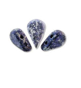 Amos par Puca Tweedy Blue, 2-Hole Czech Glass 5x8mm, 23980-45706-30 Beads