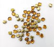 Ginko Bead Backlit Golden Ice, 2-Hole Czech Glass 7.5x7.5mm, 10060-26442 35-Beads