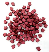 Ginko Bead Chatoyant Shimmer Red Wine, 2-Hole Czech Glass 7.5x7.5mm, 02010-29717-35 Beads