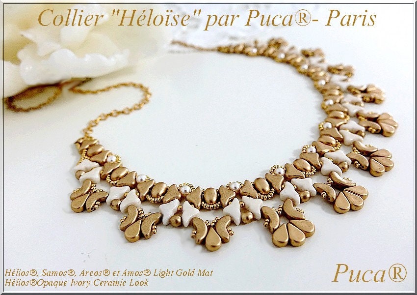 Helios par Puca® Full Capri Gold, 2-Hole Czech Glass 6x10mm, 00000-27100-30 Beads