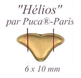 Helios par Puca® Metallic Matte Purple, 6X10MM Czech glass 23980/79021, 30 beads