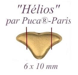 Helios par Puca® Metallic Matte Dark Blue, 2-Hole Czech Glass 6x10mm, 23980-79032-30 Beads