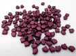 Ginko Bead Chatoyant Shimmer Burgundy, 2-Hole Czech Glass 7.5x7.5mm, 02010-29721-35 Beads