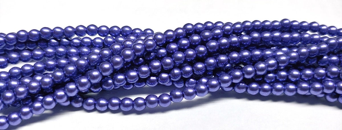 Saturated Metallic Ultra Violet 3mm Round Bead, 06B07 Czech glass faceted round bead, 100 beads