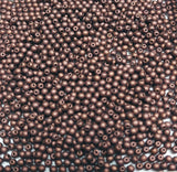 3mm Round Jet Bronze Matte Czech Glass Beads, 23980-84415