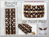 Helios par Puca® Spotted Crystal Copper, 2-Hole Czech Glass 6X10mm, 00030-65324-30 Beads