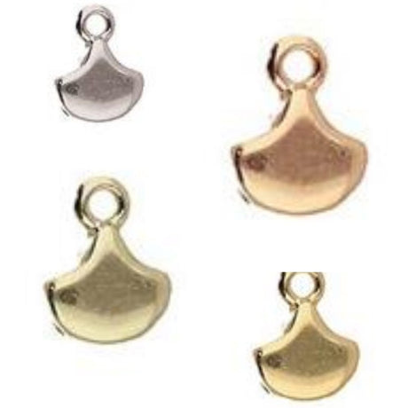 Cymbal Karavos Bead End Ginko Bead end, 012898, 2 piece - Choose your color