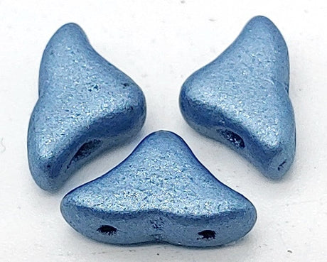 Helios par Puca® Metallic Matte Blue Helios, 2-Hole Czech Glass 23980-79031-30 Beads