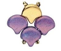 Cymbal Alopronia Earring Ginko Bead, 12979, 2 piece - WITHOUT BACKS-Choose your color