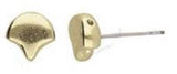 Cymbal Alopronia Earring Ginko Bead, 12979, 2 piece - WITHOUT BACKS-Choose your color