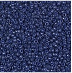 11/0 Duracoat Dyed Opaque Navy, 4493 Miyuki Glass Seed Bead, 10 grams