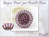 Piros Par Puca-Paris Pastel Colors, 2-Hole 2x3x5mm Czech Glass, 5 grams, Choose a color