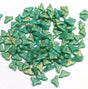 Helios par Puca Opaque Green Turquoise Splash, 2-Hole Czech Glass 6x10mm,63130-94401-30 Beads