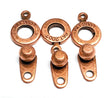 Ball and Socket 8MM Clasp, Antique Copper, qty 2