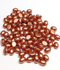 Candy Oval Vintage Copper, 6x8mm 2-Hole Cabochon, Czech Glass, qty 20