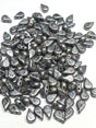 Amos® par Puca® Paris Metallic Matte Old Silver Spotted, 2-Hole Czech Glass 5x8mm, 23980-65321-30 Beads