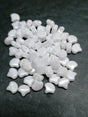 Ginko Bead Chalk White Luster, 2-Hole Czech Glass 7.5x7.5mm, 03000-14400-35 Beads