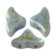 Helios par Puca® Opaque Blue/Green Spotted, 2-Hole Czech Glass 6x10mm, 02010-65325-30 Beads