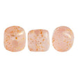 Minos Par Puca Light Pink Opal Splash, 2.5X3MM Czech glass 71100/94401, 5 grams