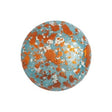 Cabochon Par Puca Paris, Opaque Aqua Tweedy, 18mm Czech glass, Qty 1