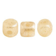 Minos Par Puca Opaque Beige Splash, 2.5X3MM Czech glass 13010/94401, 5 grams