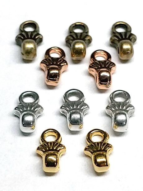 Cymbal Pilos 8/0 Bead Ending, Choose a Color and Quantity, 012326 - 4 pieces