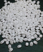 SuperDuo Chalk White Luster, 2 hole bead 2.5x5mm Czech Glass Beads, 10 grams