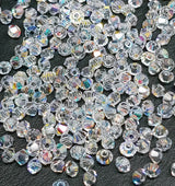 Preciosa 3mm Crystal AB, Crystal Bicone - 36 pieces