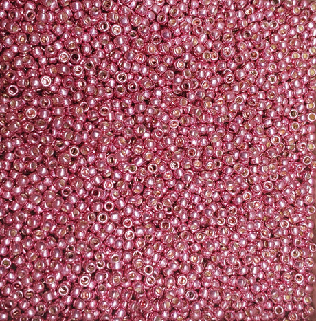 8/0 Toho Galvanized Pink Lilac, 553 Round Seed Bead 10 grams