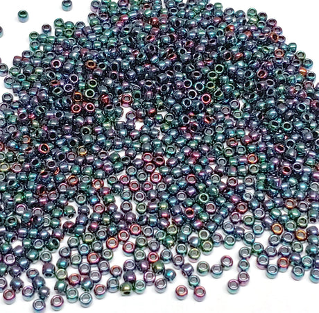 8/0 Toho Higher Metallic Dragonfly, color 505 Round Seed Bead 10 grams